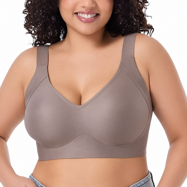 Seamless Thin-Cup Wireless Push-Up Bra for Women
