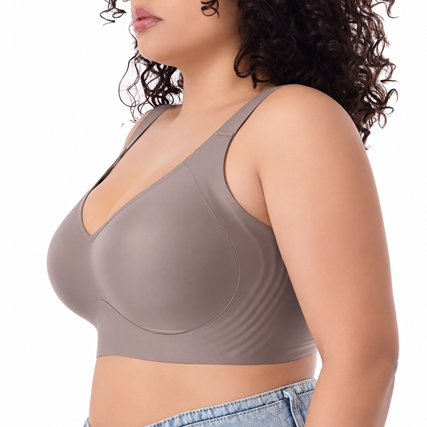 Seamless Thin-Cup Wireless Push-Up Bra for Women