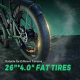 2000W Dual Motor AWD Fat Tire E-Bike | 52V 80-Mile Range 24 Hour Sport