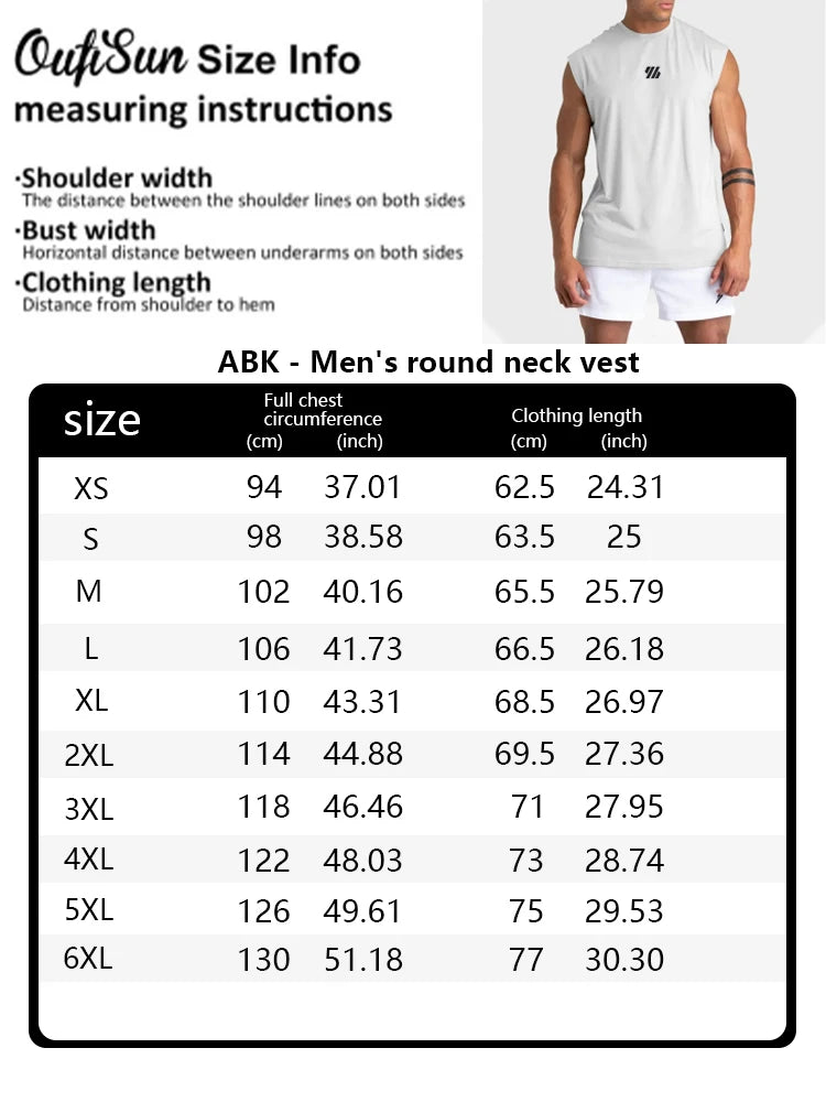 Men's Casual Fitness Sleeveless Shirt