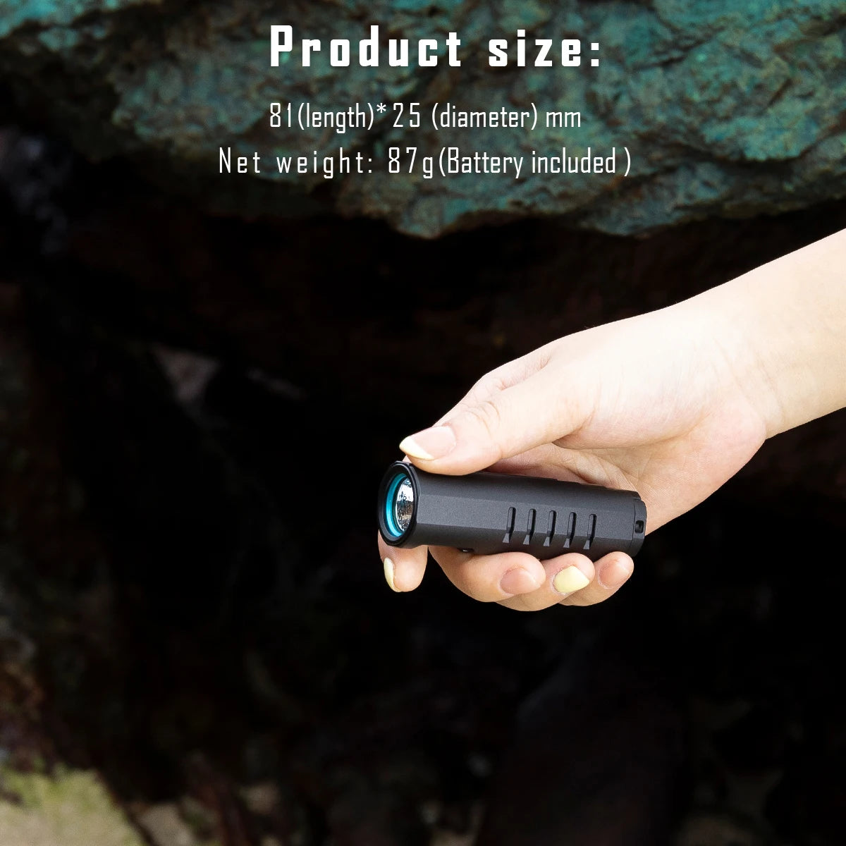 Portable 4000 Lumen Flashlight with CREE XHP70.2 LED