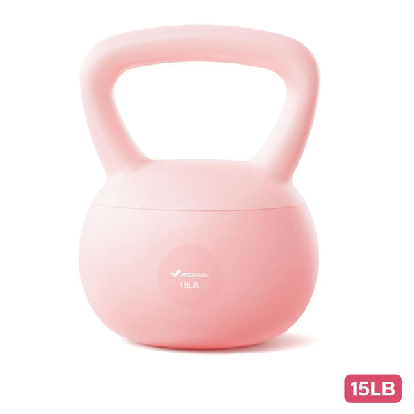 Sand-Filled Shock-Absorbing Kettlebell with Soft Base