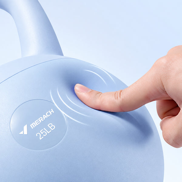 Sand-Filled Shock-Absorbing Kettlebell with Soft Base