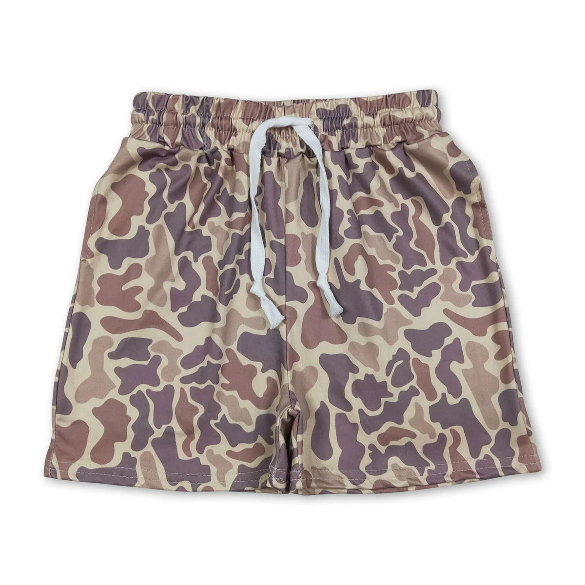 Khaki Camouflage Casual Summer Shorts for Boys