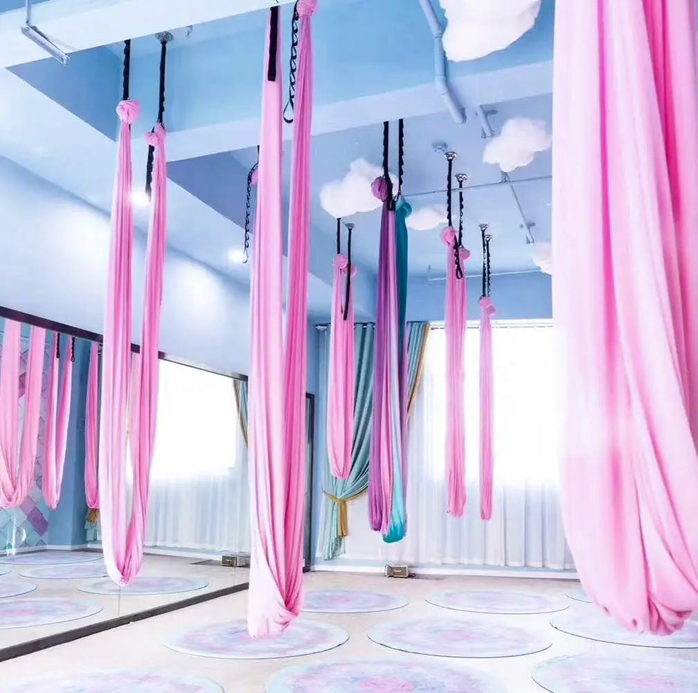 Versatile Aerial Yoga Apparatus for Home or Studio Use