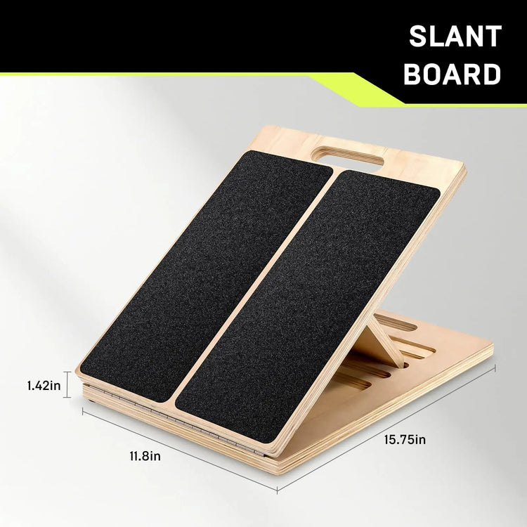 Wood Slant Board Calf Stretcher & Squat Wedge
