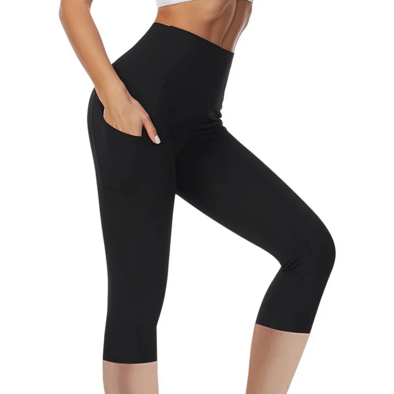 High-Waisted Push-Up Leggings with Pocket