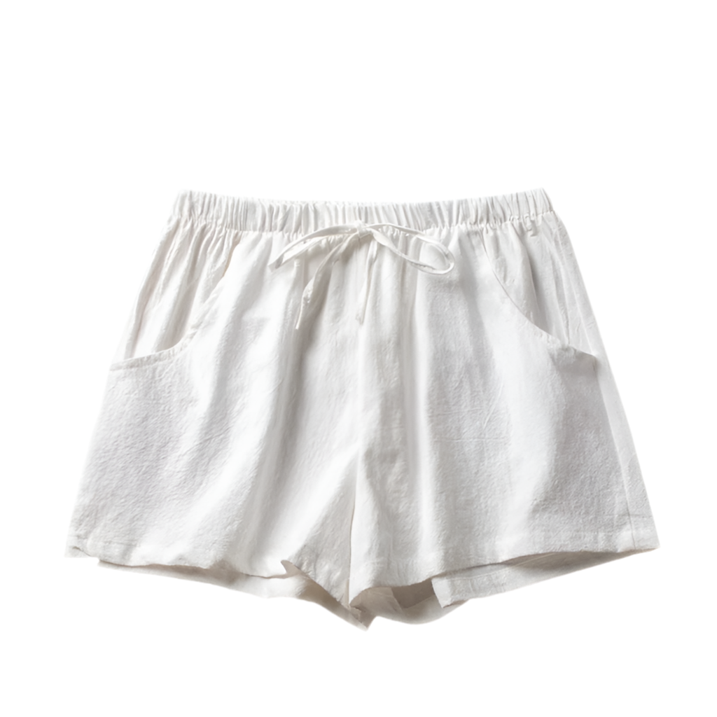 High-Waisted Linen Shorts for Women