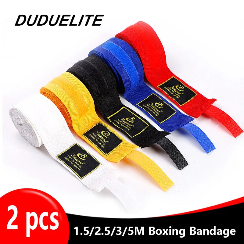 Boxing & MMA Hand Wraps - Durable Cotton, 2 Rolls