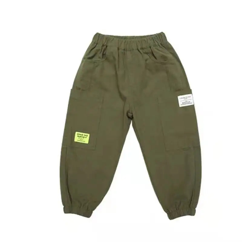 Boys’ Loose Cotton Linen Pants Lightweight & Casual