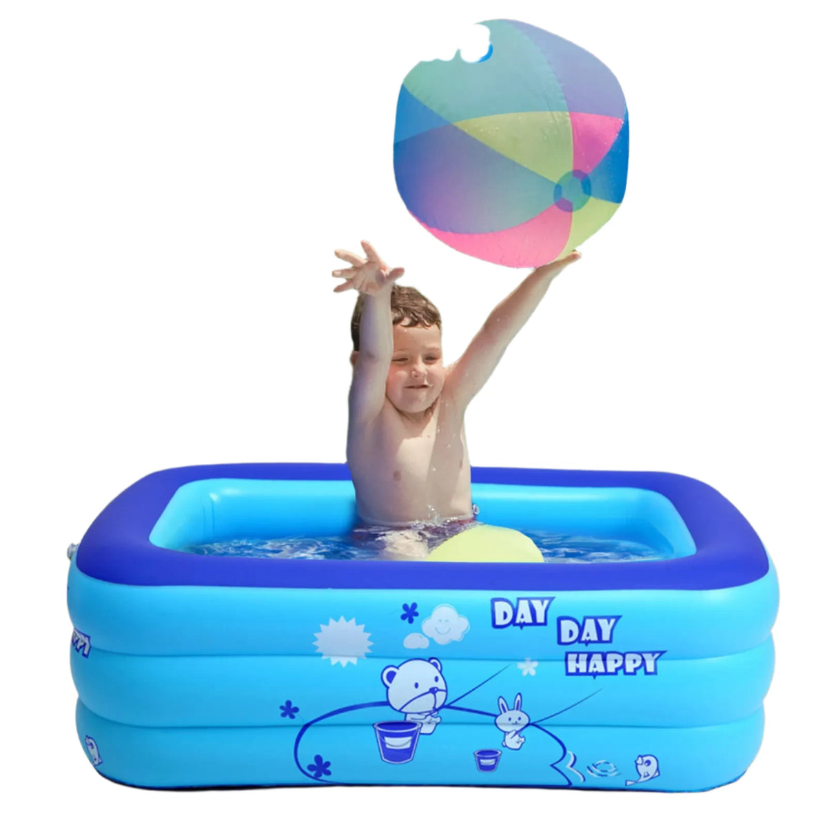 Inflatable Family Pool with Bubble Bottom: Create a Splashing Good Time 