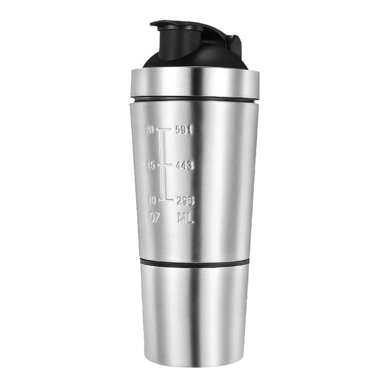 Insulated Protein Shaker with Detachable Inner Layer
