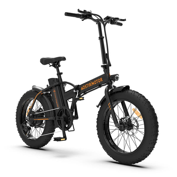 Portable Electric Bike: 20" Fat Tires, 500W Motor
