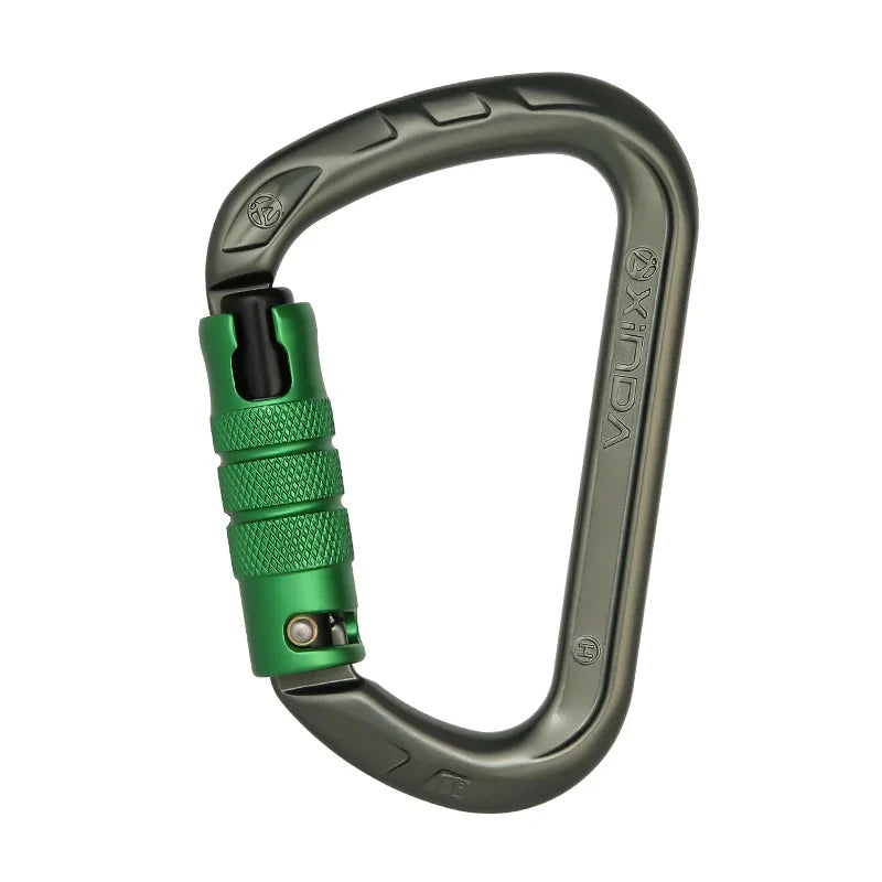 D-Shape Rock Climbing Carabiner - Auto-Locking and Durable