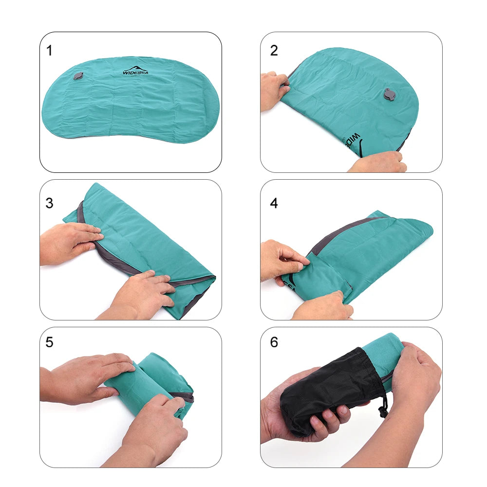 Lightweight, Folding Air Cushion for Outdoor Travel