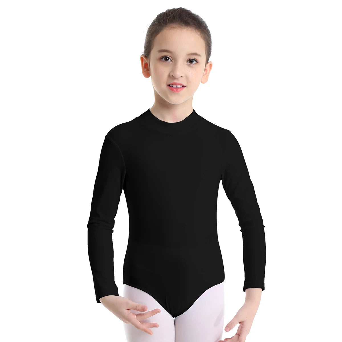 Girls' Long-Sleeve Gymnastics Leotard