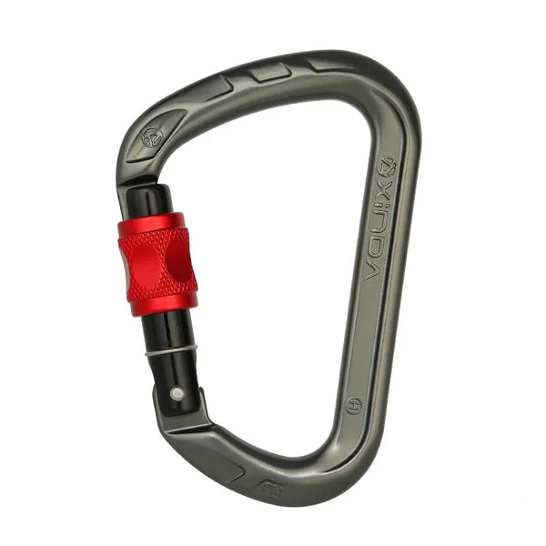 D-Shape Rock Climbing Carabiner - Auto-Locking and Durable