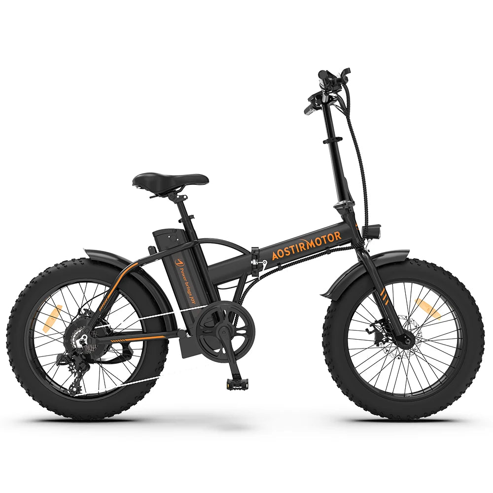 Portable Electric Bike: 20" Fat Tires, 500W Motor