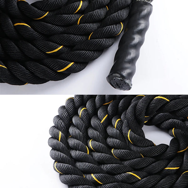 Battle Ropes for Gym & Home Heavy CrossFit Strength Training