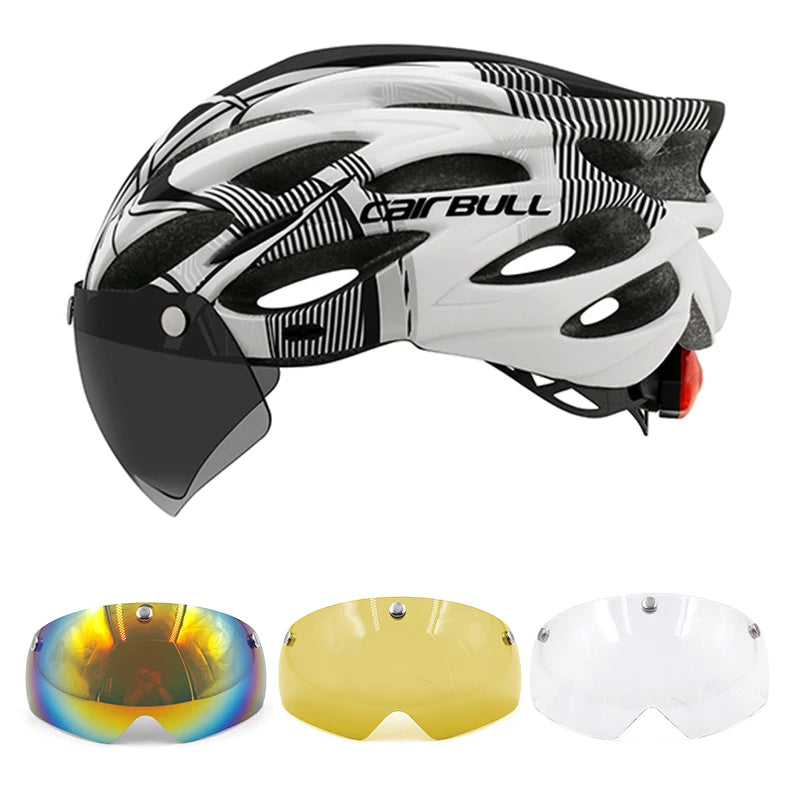 Visored Bike Helmet with LED LightBicycle Accessories24 Hour Sport
