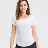 Women's Breathable Mesh Running Shirt - Quick-Dry, Elastic, Yoga Top
