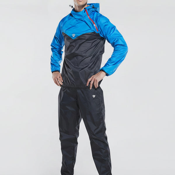 Men's Fitness Sauna Suit Set: Quick Sweat Gym Gear