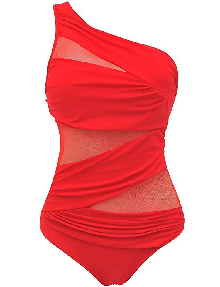 Plus-Size Mesh Monokini Designed for Comfort and ConfidenceWomen's Swimsuit24 Hour Sport