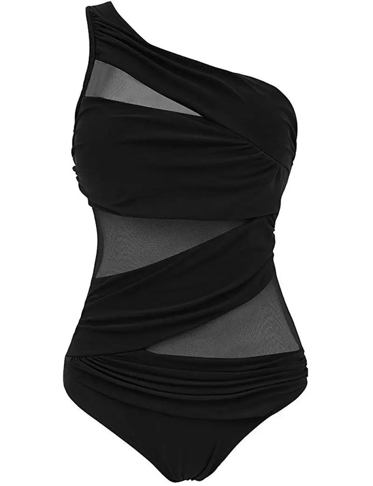 Plus-Size Mesh Monokini Designed for Comfort and ConfidenceWomen's Swimsuit24 Hour Sport