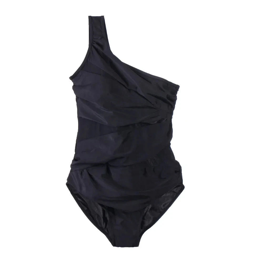 Plus-Size Mesh Monokini Designed for Comfort and Confidence