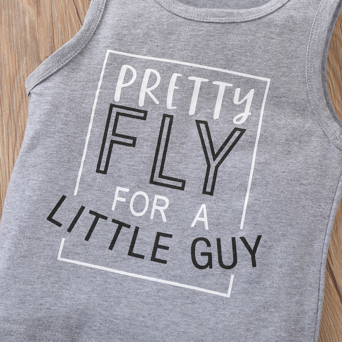 Boys' Sleeveless Top & Striped Short Set Summer Clothes