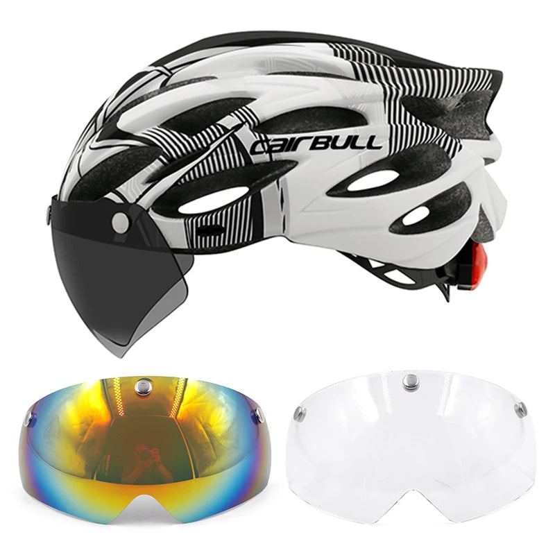 Visored Bike Helmet with LED LightBicycle Accessories24 Hour Sport