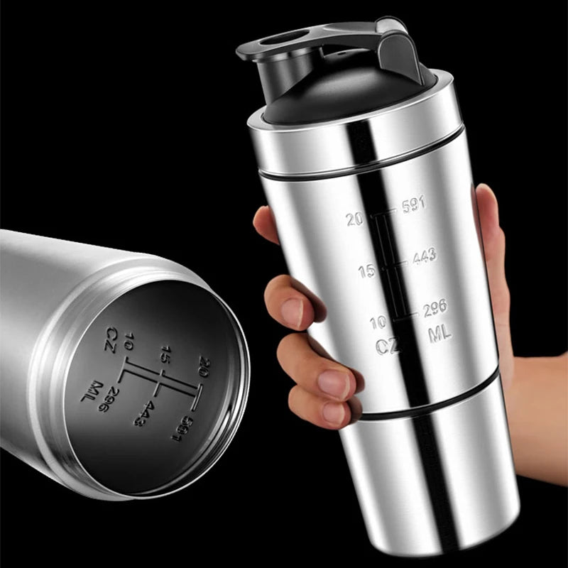 Insulated Protein Shaker with Detachable Inner Layer