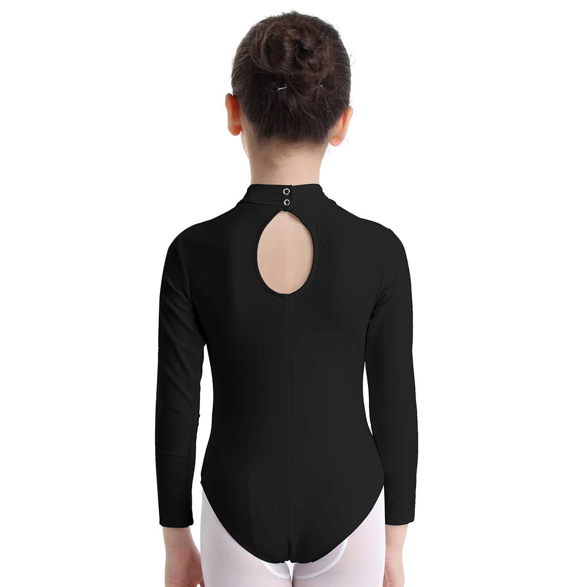 Girls' Long-Sleeve Gymnastics Leotard