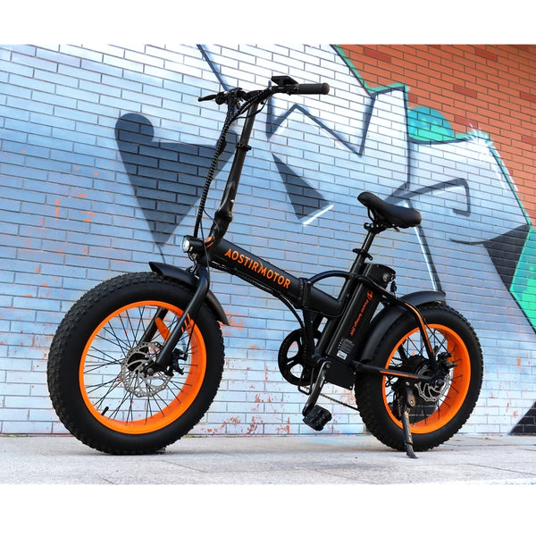 Portable Electric Bike: 20" Fat Tires, 500W Motor