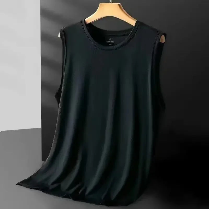 Men's Ice Silk Mesh Tank Breathable Summer Vest