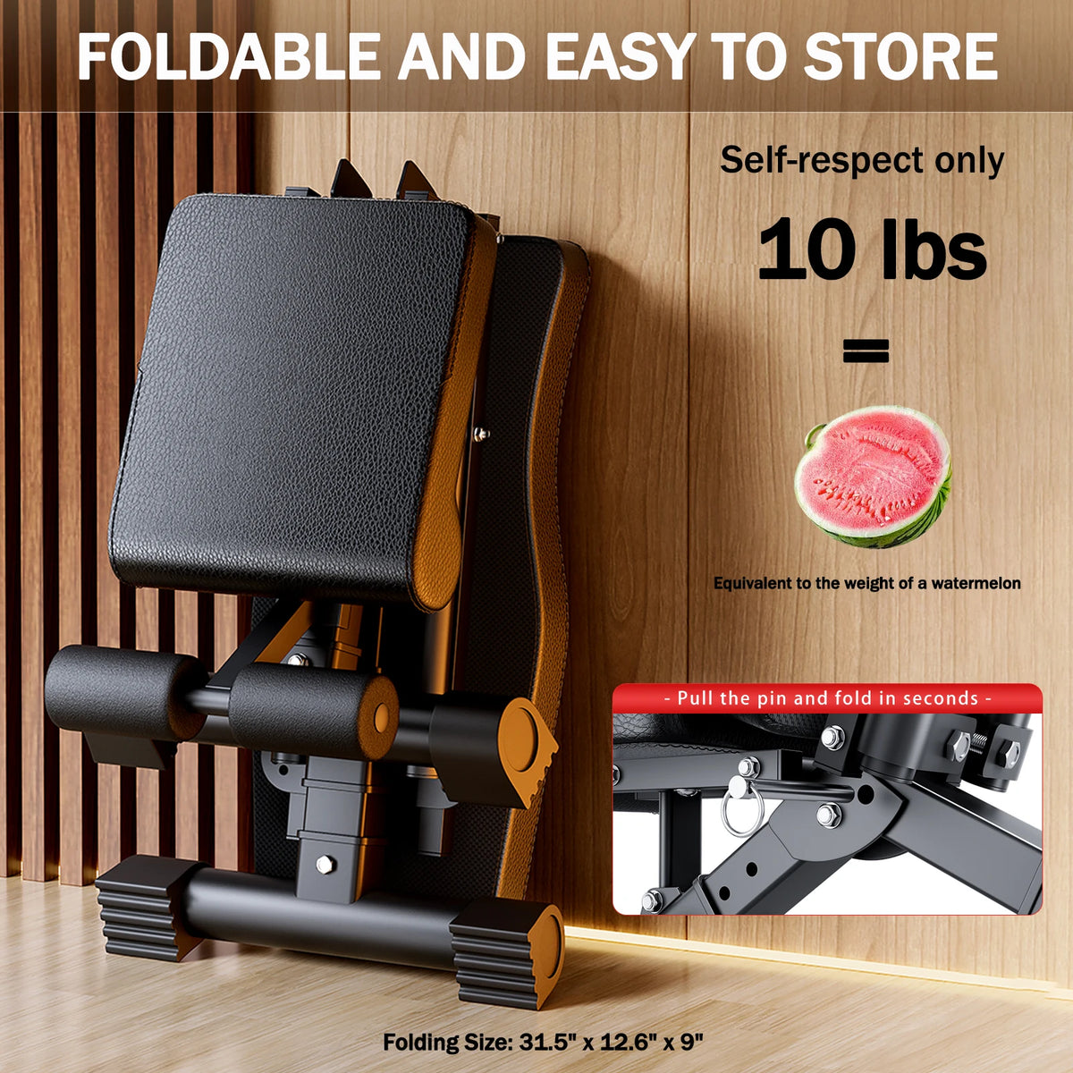 Adjustable Weight Bench Foldable Full Body Workout