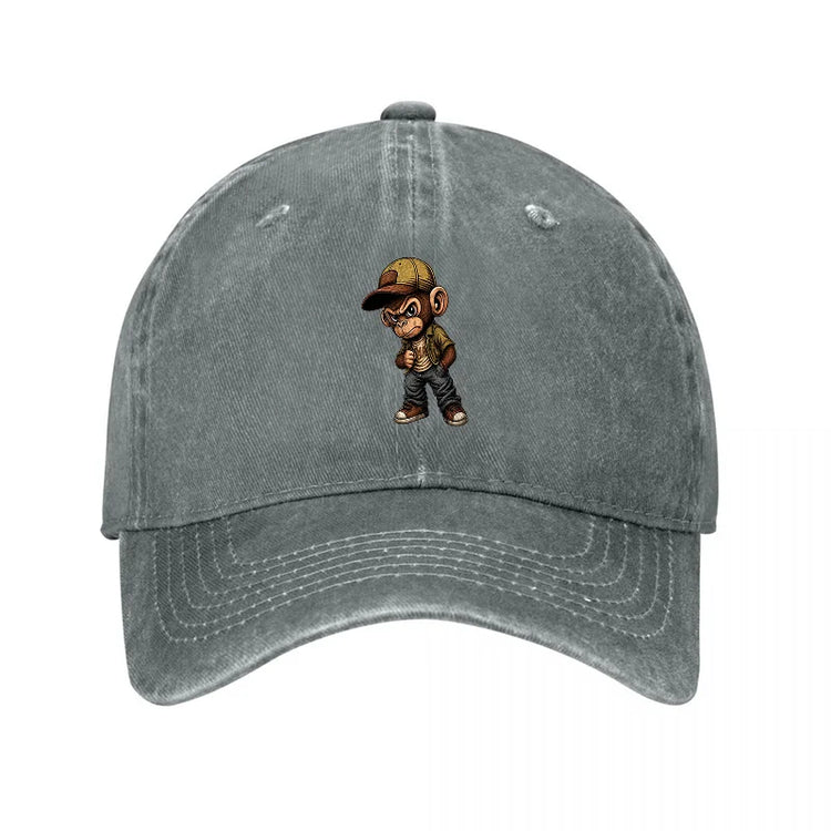 Cartoon Monkey Adjustable Baseball Cap