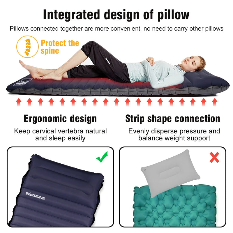 Comfortable Camping: 4-Inch Self-Inflating Sleeping Pad