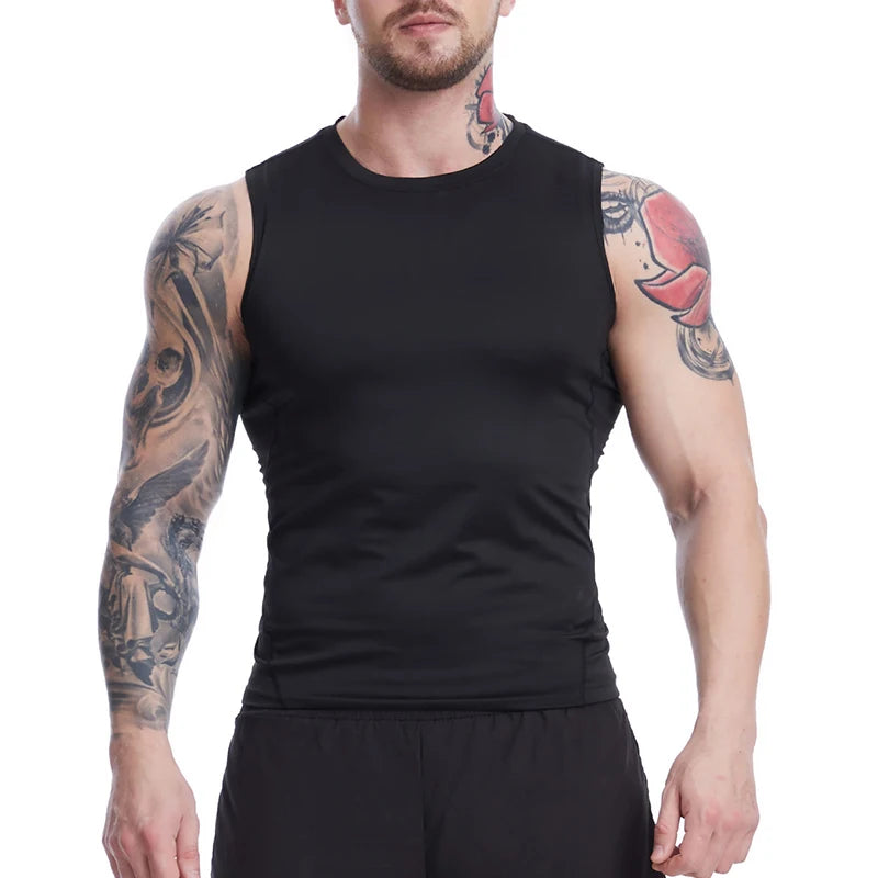 Men's Anime-Inspired Compression Tank
