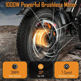 Adult Electric Bike: 1000/3000W Motor + 48V Removable Battery 24 Hour Sport