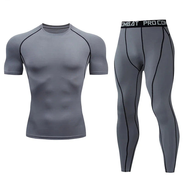 Men's Compression Fitness Gear for Gym & MMA
