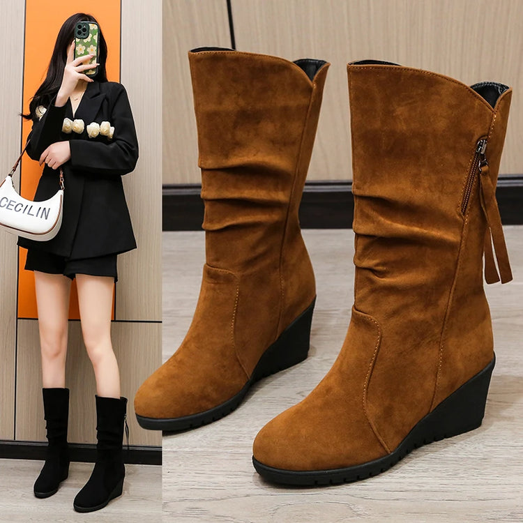 Stylish & Cozy: Vintage Suede Ankle BootsWomen's Boots24 Hour Sport