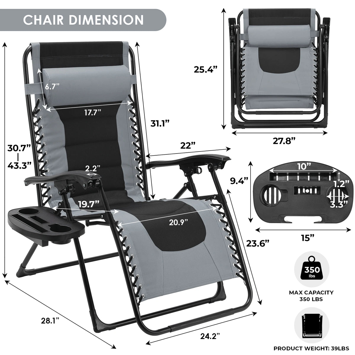 Adjustable Anti-Gravity Loungers for Ultimate Relaxation