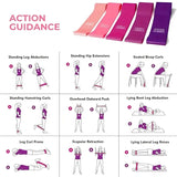 Natural Latex Resistance Loop Bands - Elastic Fitness Bands for Yoga Pilates Home Workout Training 24 Hour Sport