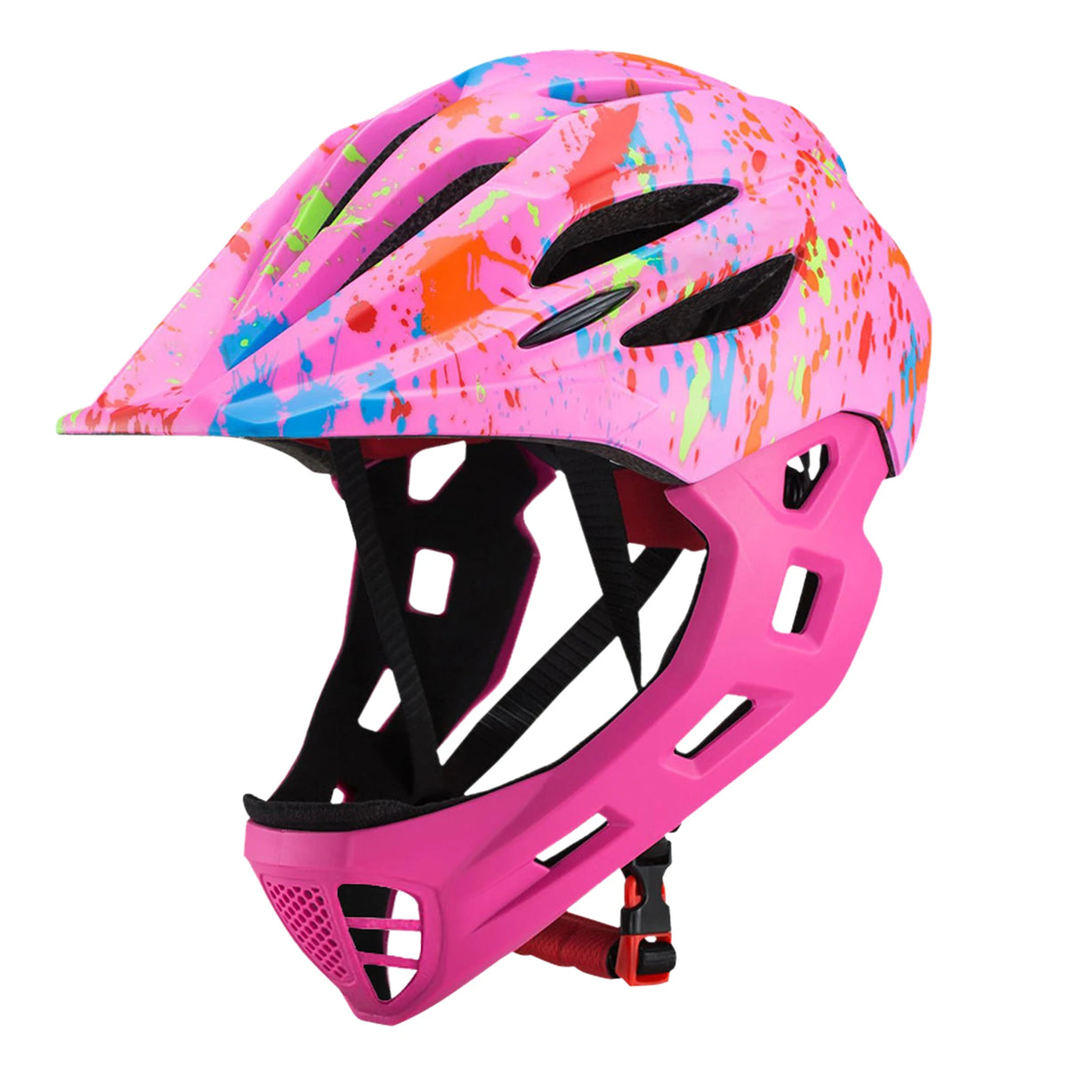 Kids Full-Face Bike Helmet: Adjustable & Lightweight
