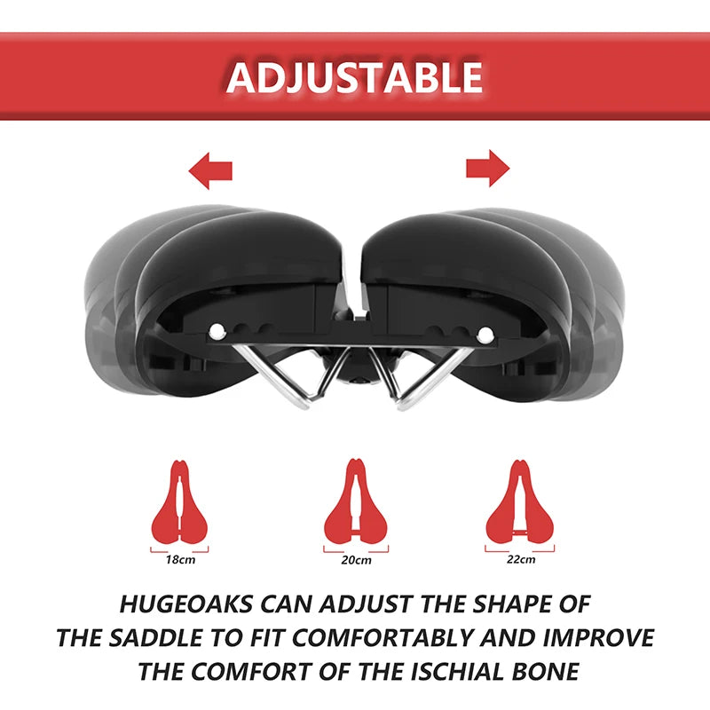 The Adjustable, Cushioned Bike Seat for Pain-Free Rides