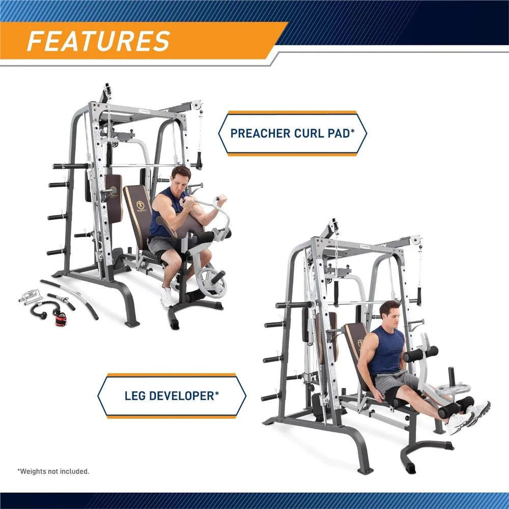 Complete Home Gym Solution: Smith Cage, Leg Press, & More