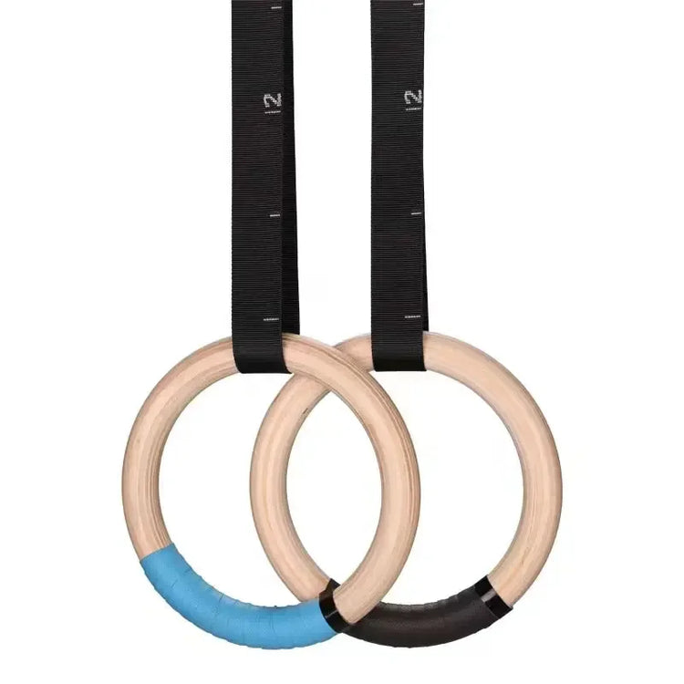 Premium Wood Gymnastics Rings for Home FitnessResistance Band24 Hour Sport