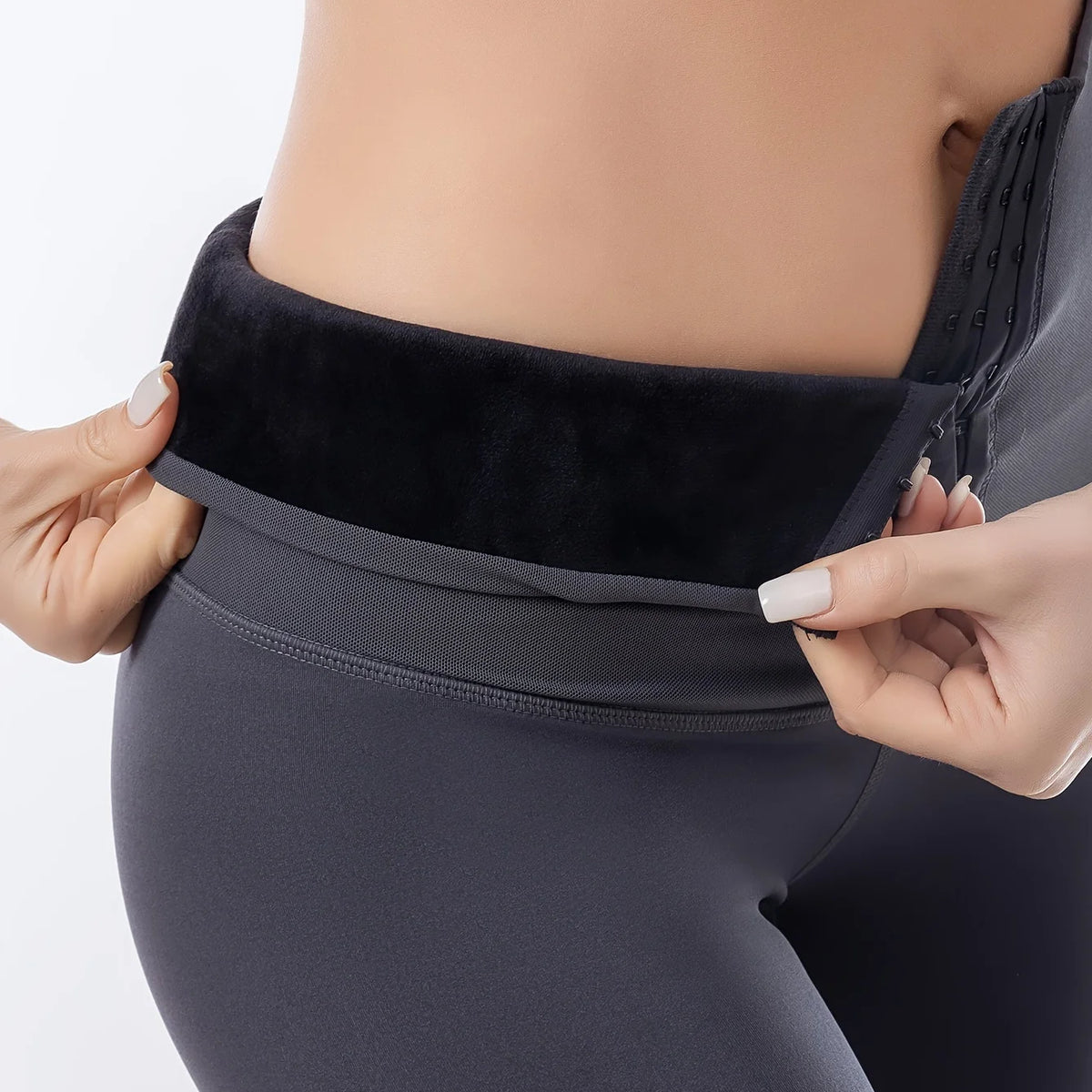 Plush Velvet High-Rise Tummy Control Leggings