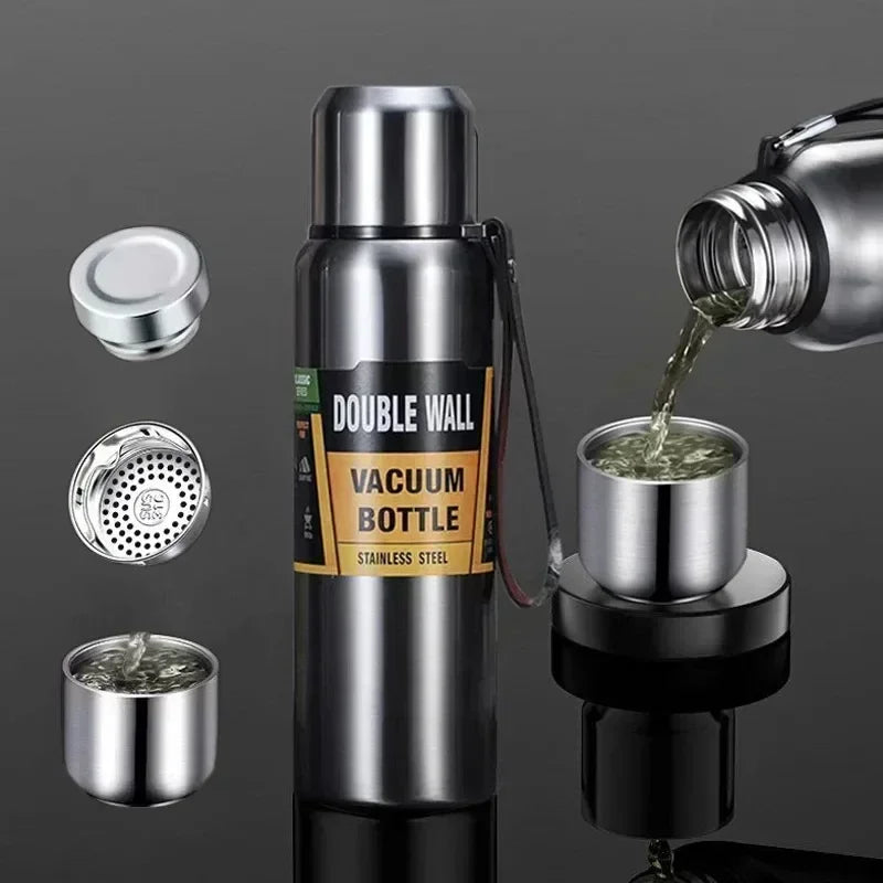 Portable Stainless Steel Thermos (500/1000/1500ml)